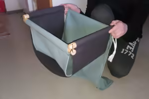 Paketti kasassa ilman pohjalevy&auml;